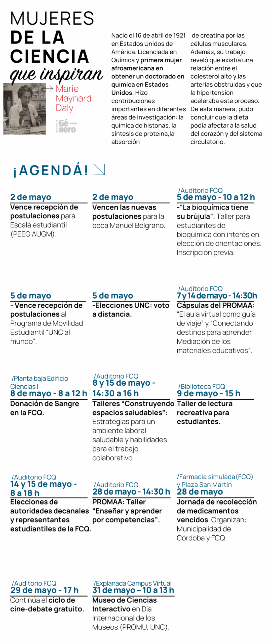 Mujeres y Agenda