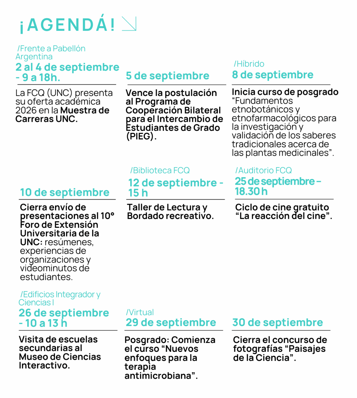 Agenda Septiembre Boletin27