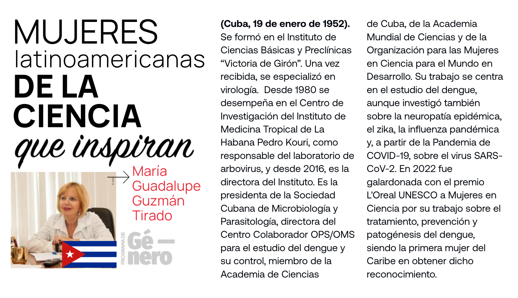 Mujeres de la ciencia que inspiran Boletin 33