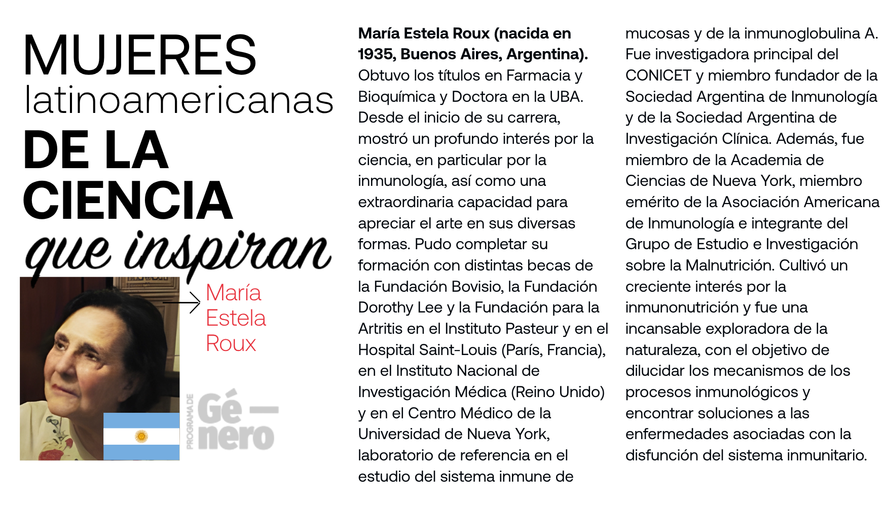 Mujeres de la ciencia