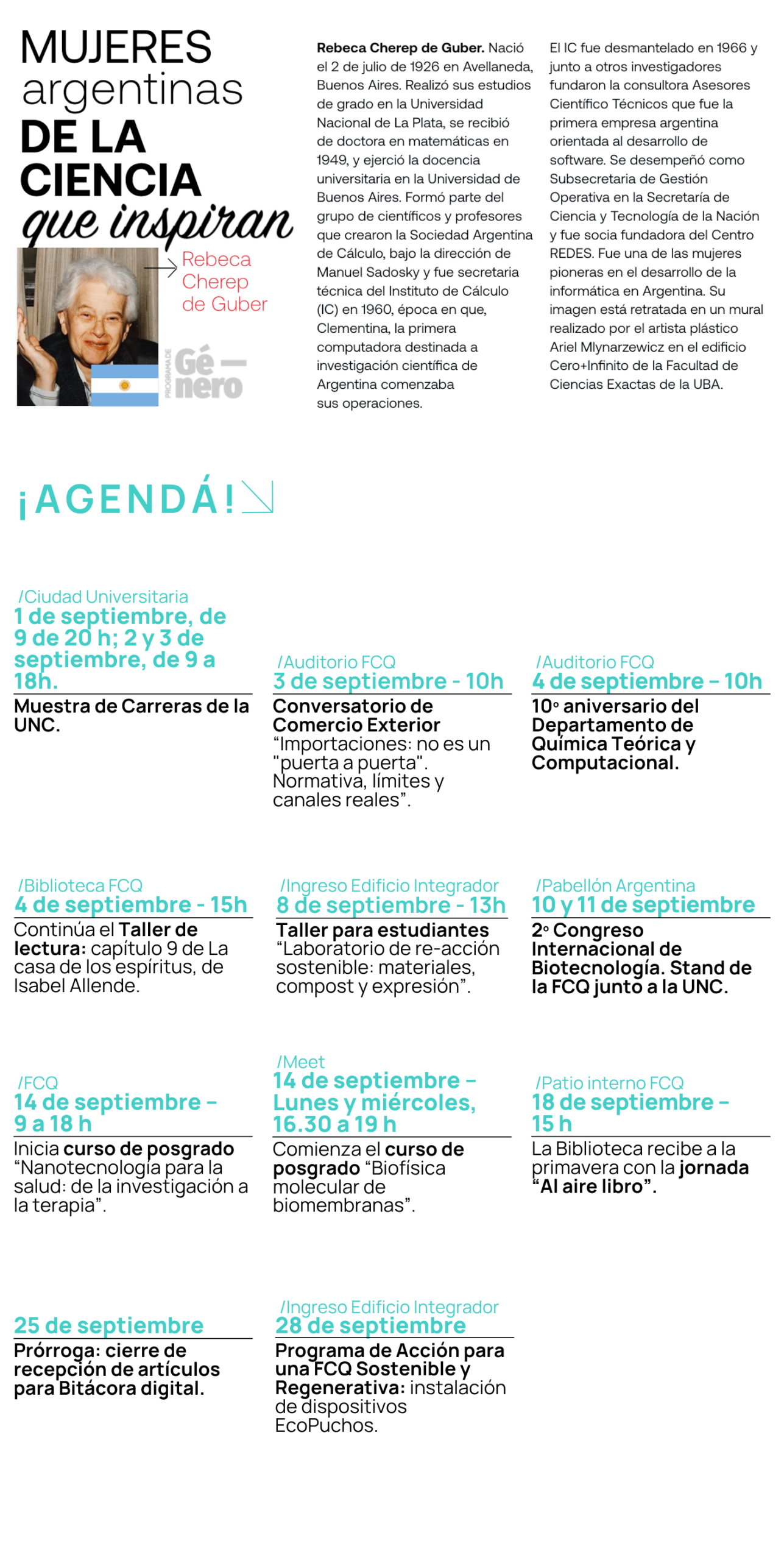 Mujeres y Agenda Septiembre 38